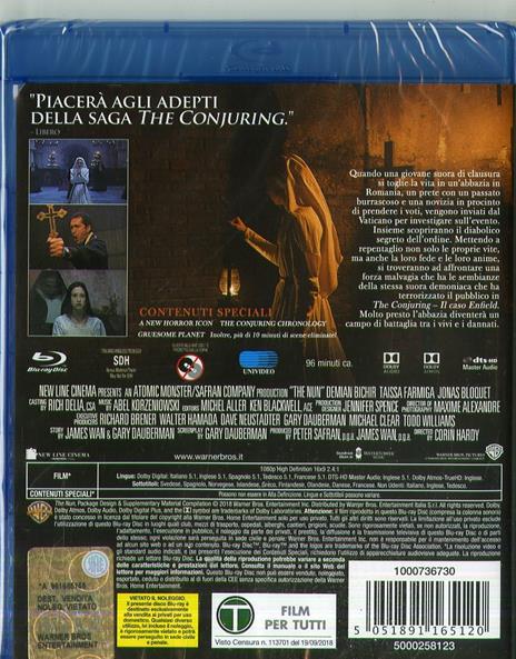 The Nun (Blu-ray) di Corin Hardy - Blu-ray - 2