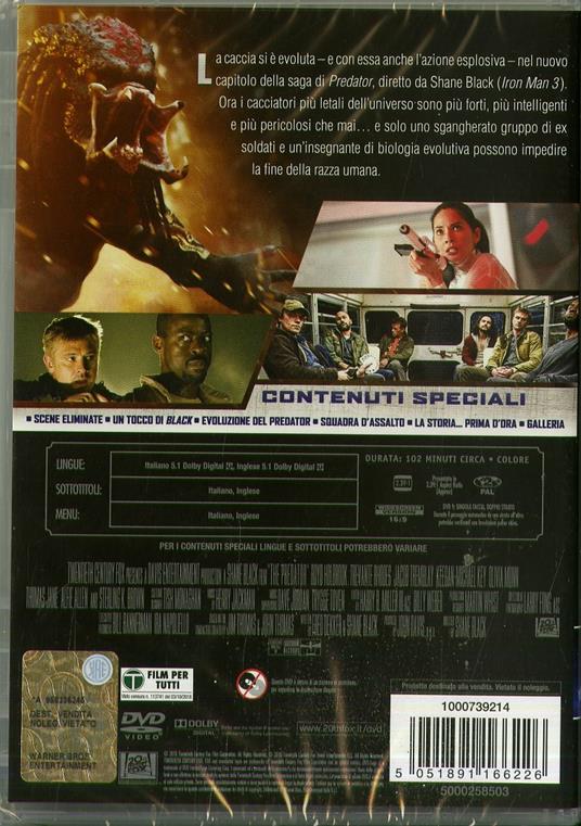 The The Predator (DVD) di Shane Black - DVD - 2