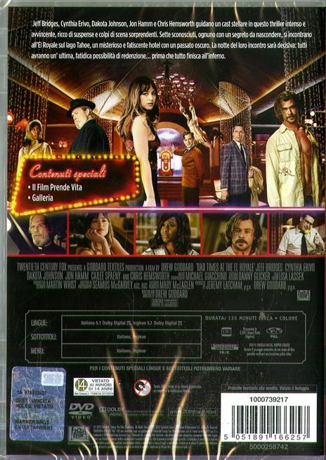 7 sconosciuti a El Royale (DVD) di Drew Goddard - DVD - 2