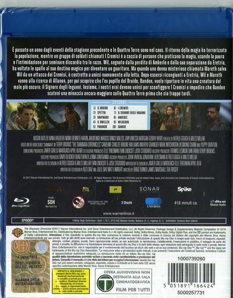 The Shannara Chronicles. Stagione 2. Serie TV ita (Blu-ray) di Brad Turner,Jonathan Liebesman,James Marshall,Jesse Warn - Blu-ray - 2
