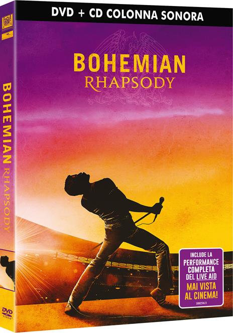 Bohemian Rhapsody. Con Colonna Sonora (DVD) di Bryan Singer - DVD