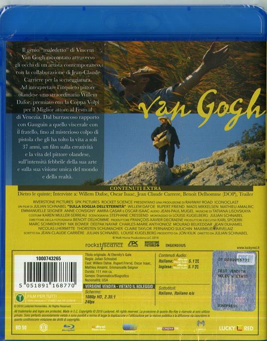Van Gogh. Sulla soglia dell'eternità (Blu-ray) di Julian Schnabel - Blu-ray - 2