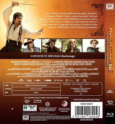 Moschettieri del re. La penultima missione (Blu-ray) di Giovanni Veronesi - Blu-ray - 2