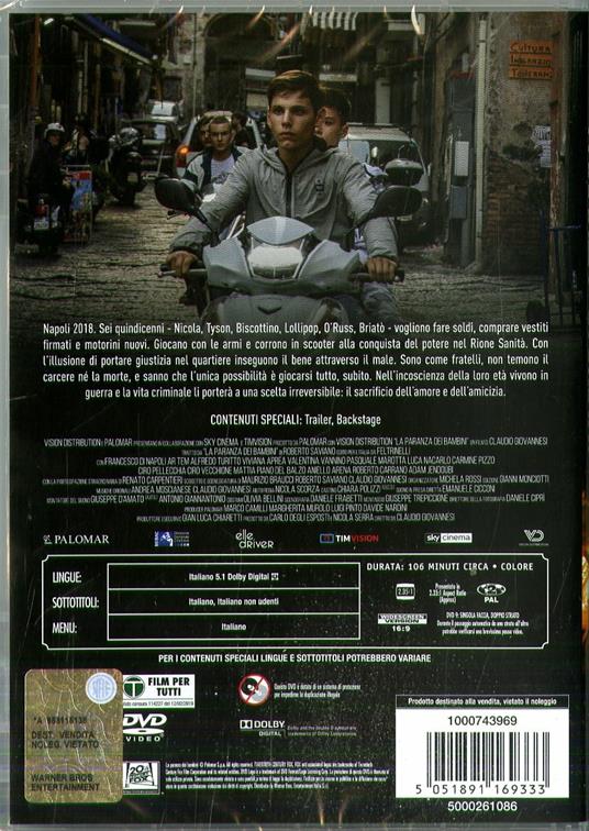 La paranza dei bambini (DVD) di Claudio Giovannesi - DVD - 2
