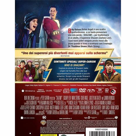 Shazam! (DVD) di David F. Sandberg - DVD - 2
