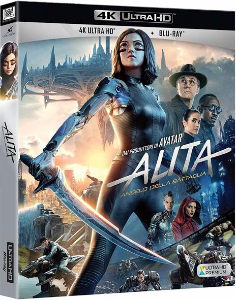 Alita. Angelo della battaglia (Blu-ray + Blu-ray 4K Ultra HD) di Robert Rodriguez - Blu-ray + Blu-ray Ultra HD 4K
