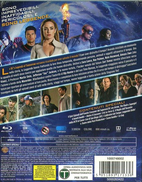 DC's Legends of Tomorrow. Stagione 3. Serie TV ita (3 Blu-ray) di Dermott Downs,Gregory Smith - Blu-ray - 2