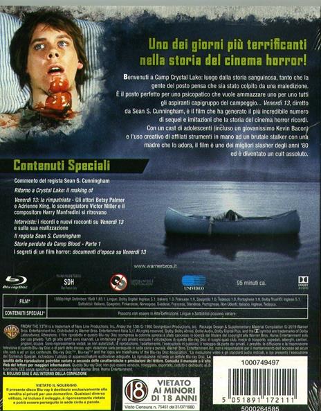 Venerdì 13. Horror Maniacs (Blu-ray) di Sean S. Cunningham - Blu-ray - 2