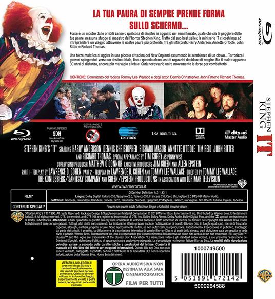 IT - 1990. Horror Maniacs (Blu-ray) di Tommy Lee Wallace - Blu-ray - 2