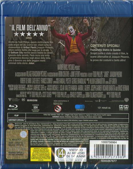 Joker (Blu-ray) di Todd Phillips - Blu-ray - 3