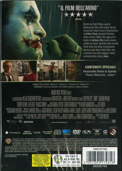 Joker. Con colonna sonora (CD + DVD) di Todd Phillips - DVD - 2