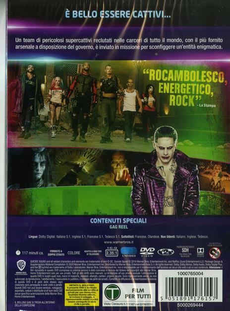 Suicide Squad. Collezione DC Comics (DVD) di David Ayer - DVD - 2