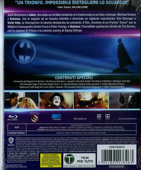 Batman. Collezione DC Comics (Blu-ray) di Tim Burton - Blu-ray - 2