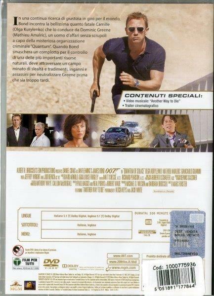 007 Quantum of Solace (DVD) di Marc Forster - DVD - 2