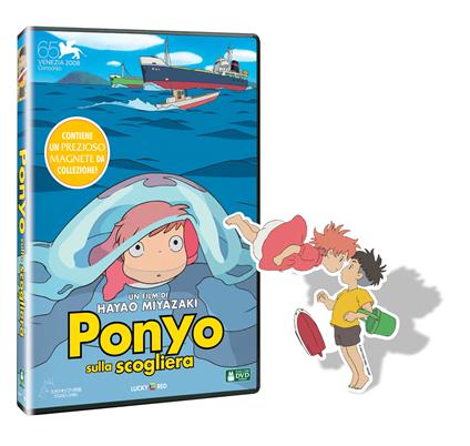 Ponyo sulla scogliera. Con magnete (DVD) di Hayao Miyazaki - DVD