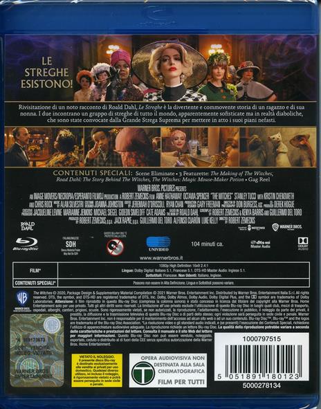 Le streghe. The Witches (Blu-ray) di Robert Zemeckis - Blu-ray - 2