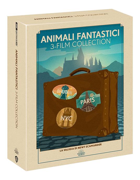 Animali fantastici 1-3. Travel Art Edition (3 Blu-ray + 3 Blu-ray Ultra HD 4K) di David Yates