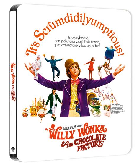 Willy Wonka e la fabbrica di cioccolato. Steelbook (Blu-ray + Blu-ray Ultra HD 4K) di Mel Stuart - Blu-ray + Blu-ray Ultra HD 4K