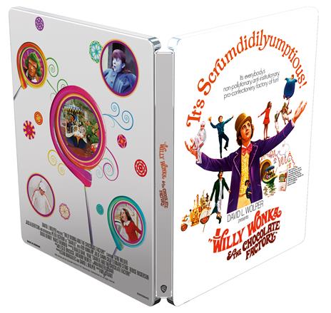 Willy Wonka e la fabbrica di cioccolato. Steelbook (Blu-ray + Blu-ray Ultra HD 4K) di Mel Stuart - Blu-ray + Blu-ray Ultra HD 4K - 3