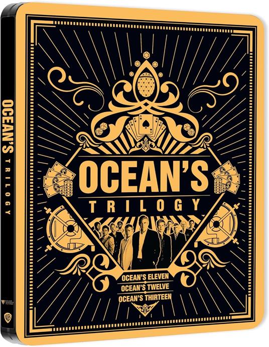 Ocean's Trilogy. Steelbook (Blu-ray + Blu-ray Ultra HD 4K) di Steven Soderbergh