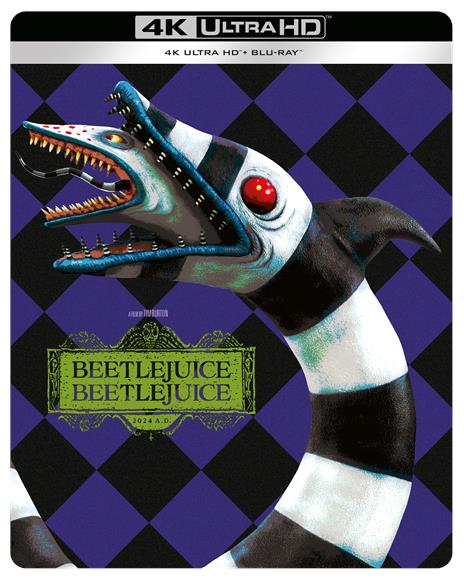 Beetlejuice Beetlejuice Steelbook 1 (Blu-ray + Blu-ray Ultra HD 4K) di Tim Burton - Blu-ray + Blu-ray Ultra HD 4K - 2