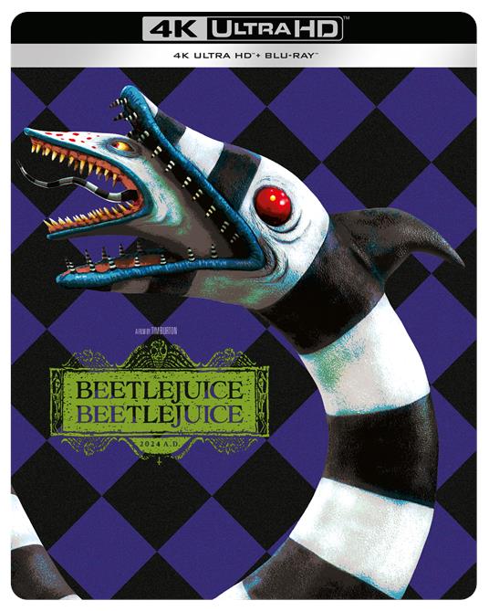 Beetlejuice Beetlejuice Steelbook 1 (Blu-ray + Blu-ray Ultra HD 4K) di Tim Burton - Blu-ray + Blu-ray Ultra HD 4K - 2