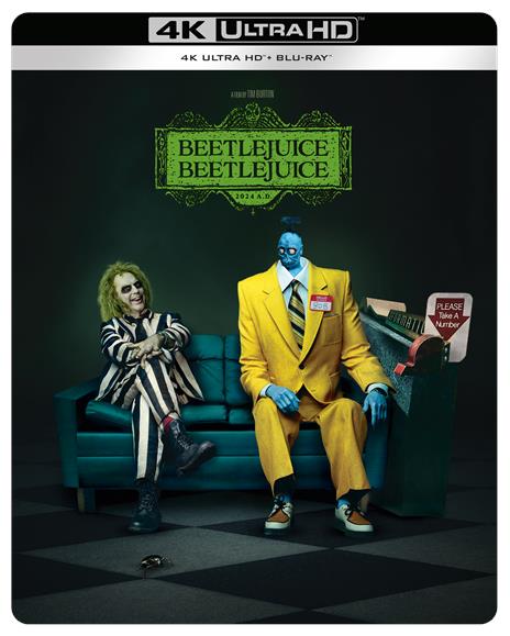 Beetlejuice Beetlejuice Steelbook 2 (Blu-ray + Blu-ray Ultra HD 4K) di Tim Burton - Blu-ray + Blu-ray Ultra HD 4K - 2