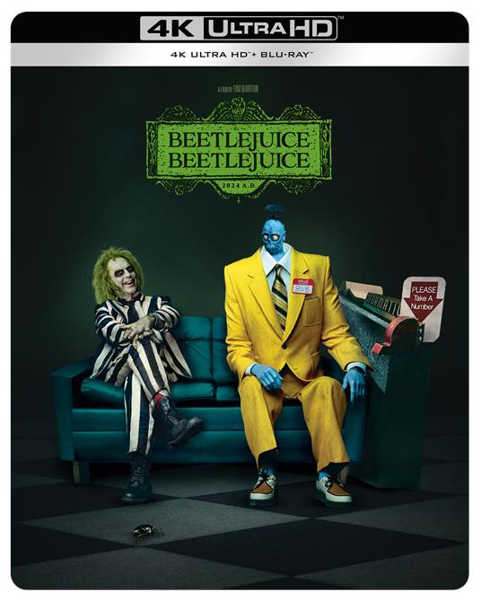 Beetlejuice Beetlejuice Steelbook 2 (Blu-ray + Blu-ray Ultra HD 4K) di Tim Burton - Blu-ray + Blu-ray Ultra HD 4K - 2