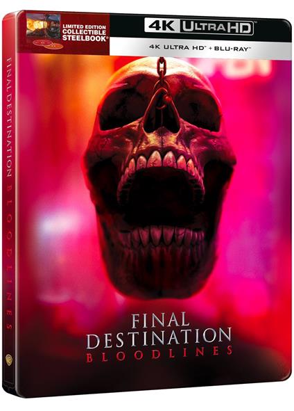Final Destination Bloodlines. Steelbook 1 Teaser (Blu-ray + Blu-ray Ultra HD 4K) di Zach Lipovsky,Adam Stein - Blu-ray + Blu-ray Ultra HD 4K