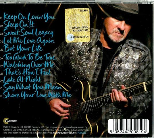 Soul Shadows - CD Audio di Paul Carrack - 2