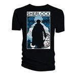 T-Shirt Donna Tg. S. Sherlock: Silhouette City
