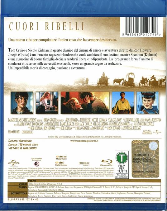 Cuori ribelli di Ron Howard - Blu-ray - 2