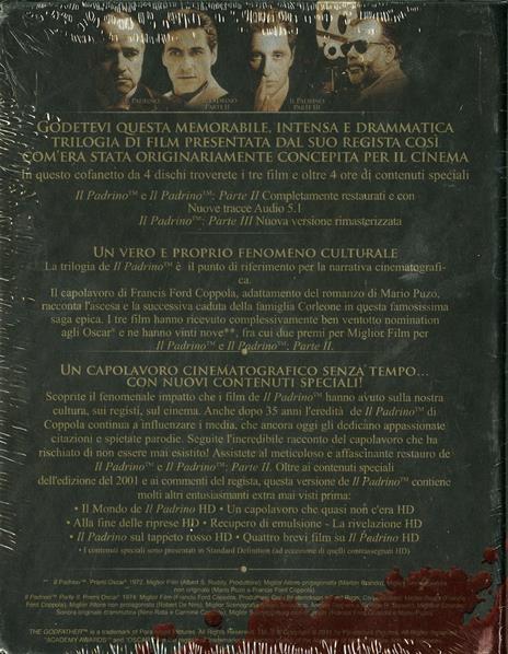 Il Padrino. Edizione da collezione restaurata da Coppola (4 Blu-ray) di Francis Ford Coppola - 2