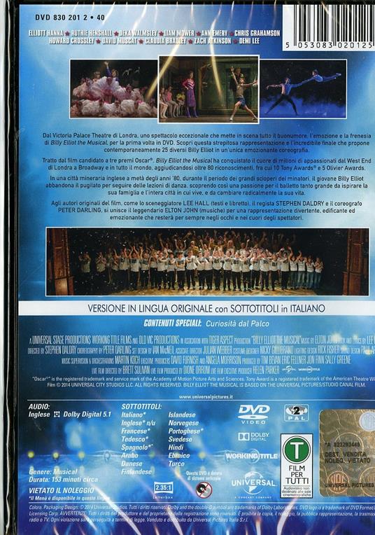 Billy Elliot. The Musical di Stephen Daldry - DVD - 2