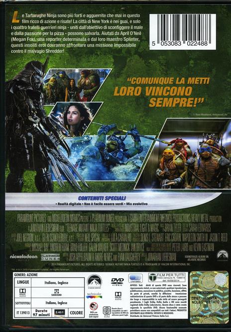 Tartarughe Ninja di Jonathan Liebesman - DVD - 2