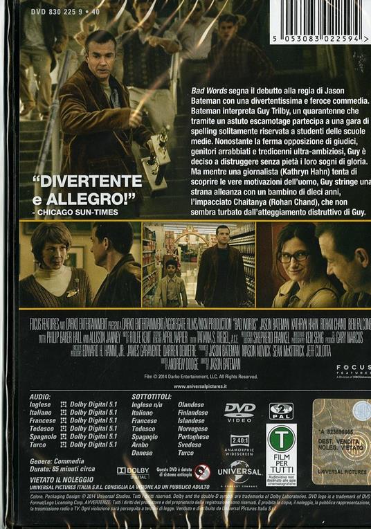 Bad Words di Jason Bateman - DVD - 2