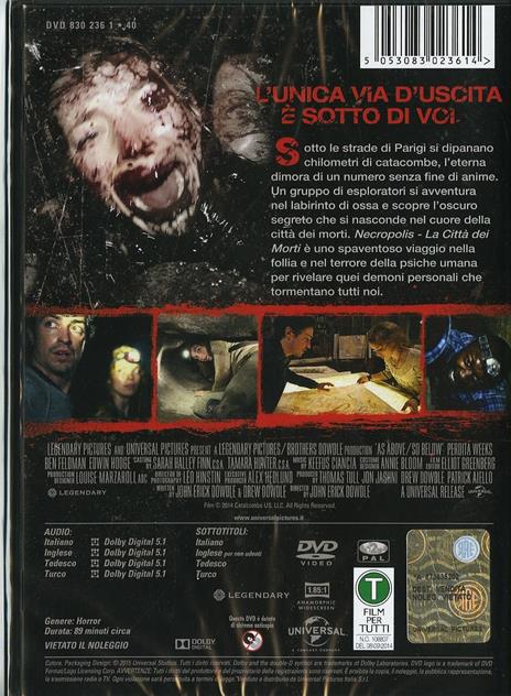 Necropolis. La città dei morti di John Erick Dowdle - DVD - 2