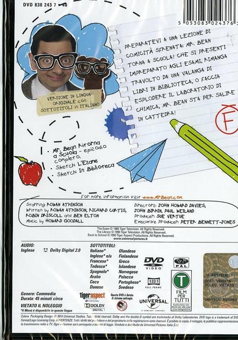 Mr. Bean ritorna a scuola di John Birkin - DVD - 2
