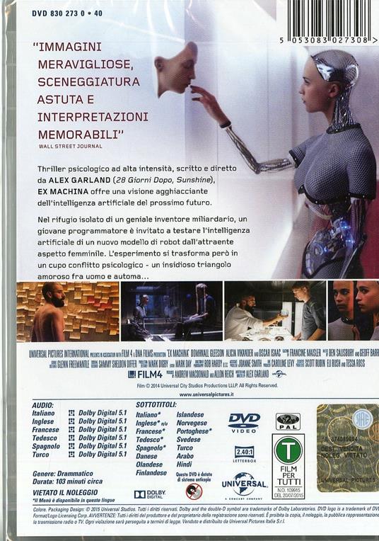 EX_Machina di Alex Garland - DVD - 6