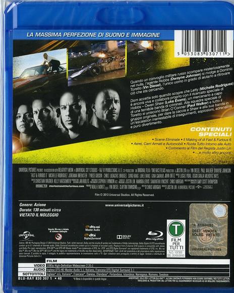 Fast & Furious 6 di Justin Lin - Blu-ray - 2