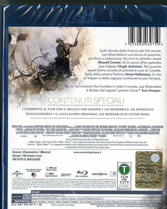 Les Misérables di Tom Hooper - Blu-ray - 2