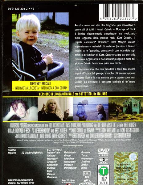 Cobain: Montage of Heck di Brett Morgen - DVD - 2