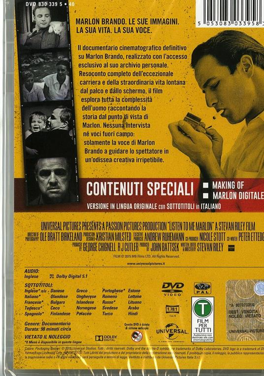 Listen to Me Marlon. Ascoltami Marlon di Stevan Riley - DVD - 6