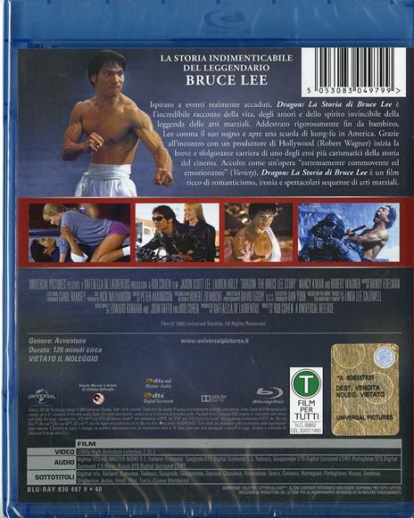 Dragon. La storia di Bruce Lee di Rob Cohen - Blu-ray - 2