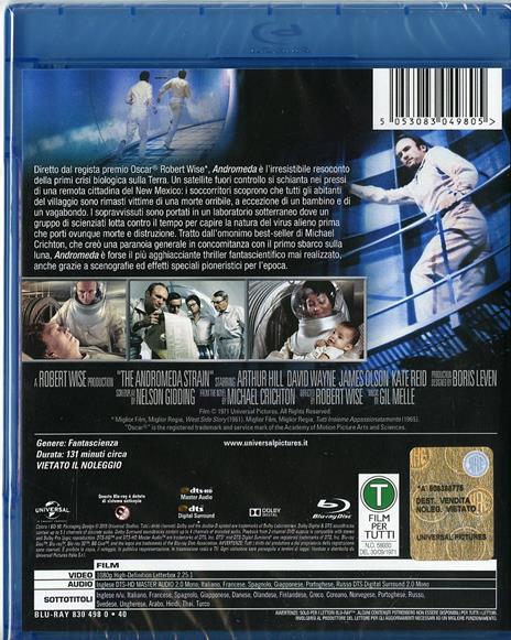 The Andromeda Strain di Mikael Salomon - Blu-ray - 2