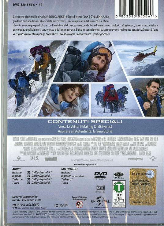 Everest di Baltasar Kormakur - DVD - 2