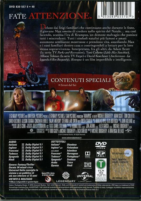 Krampus di Michael Dougherty - DVD - 2