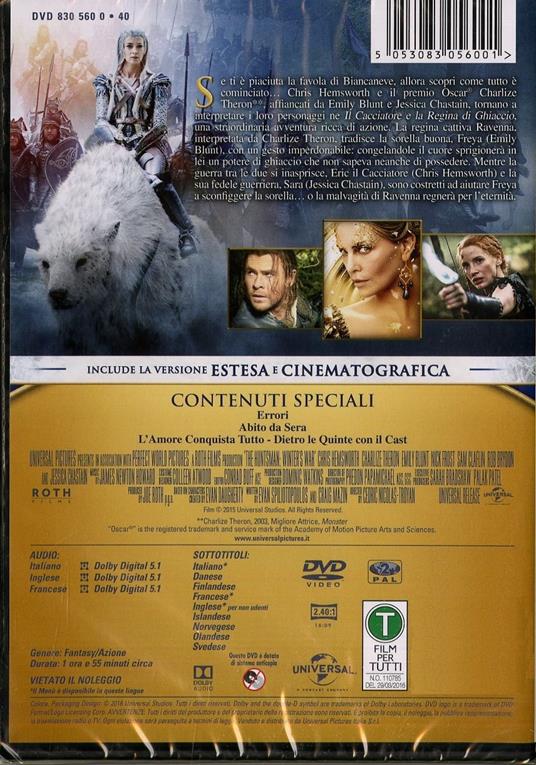 Il cacciatore e la regina di ghiaccio (DVD) di Cedric Nicolas-Troyan - DVD - 2