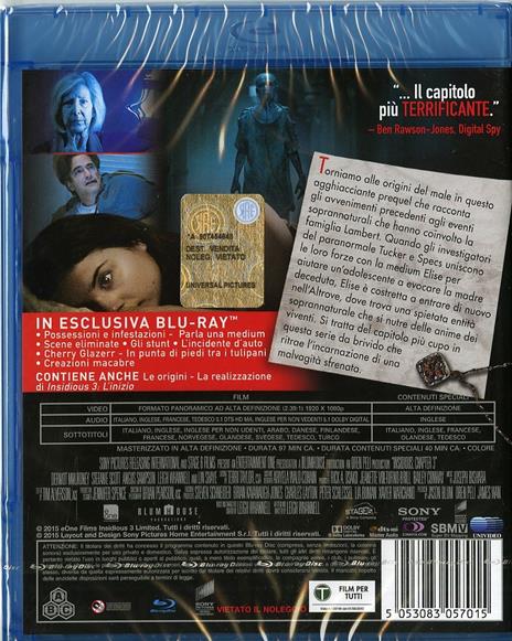 Insidious 3. L'inizio (Blu-ray) di Leigh Whannell - Blu-ray - 2