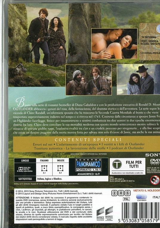 Outlander. Stagione 1 (6 DVD) di Anna Foerster,Brian Kelly,Metin Hüseyin - DVD - 2